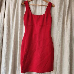 Guess Red Mini Bodycon Dress Sz 6